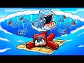 We’re STRANDED By A SHARK TSUNAMI in Minecraft!