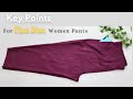How to Cut Plus Size Pants with Side Pocket /Women Trouser / Pant Cutting and stitching