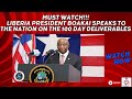"MUST WATCH" Liberia President Boakai Speaks To The Nation On The 100 Day Deliverables -LB ONLINE TV
