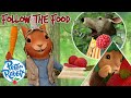 @OfficialPeterRabbit  - Follow The FOOD! 🍰 🍓🥕🍎 |  30+ Minutes Compilation | Cartoons For Kids