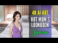 【AI ART】 Korean Sexy Dress Purple - Ai Lookbook Girl,ai sexy girl,bbw