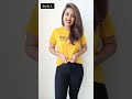 Simple & Cool T-shirt front Styling 💛 | Style with BeingNavi #Shorts