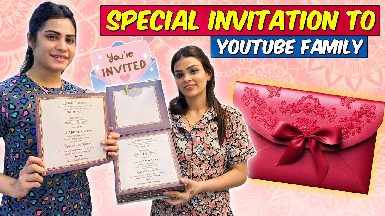 Special invitation to youtube family