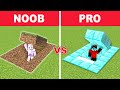 NOOB vs PRO: SAFEST SECRET HOUSE Build Battle | Minecraft