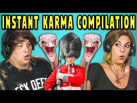 ADULTS REACT TO INSTANT KARMA COMPILATION