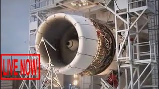 Ultimate huge jumbo Jet engine operated - Heavy equipment jet engine Inside airbus A380 #ARJ