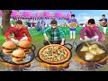 Teen Bawarchi Ka Cooking Challenge Burger Pizza Samosa Street Food Hindi Kahaniya New Moral Stories