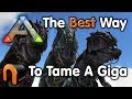 ARK - The BEST Way To TAME A GIGANOTOSAURUS Cheap Metal Trap