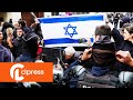 Blocus de Sciences Po : manifestation d'un groupe pro-israélien (26 avril 2024, Paris, France) [4K]