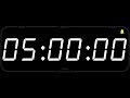 5 Hour - TIMER & ALARM - 1080p - COUNTDOWN