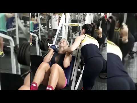 Funny Girls workout fails at gym Try not to laugh NEW Best fails ever