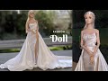 The making of Goddess miniature Bridal Gown for fashion dolls ❤️ Wedding dress for  barbie