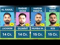 IPL 2024: List of Highest Paid Players 🤑🏏 || Most Expensive player in IPL 2024