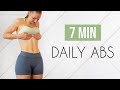 7 MIN DAILY ABS WORKOUT - At Home Total Core Workout
