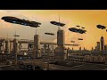 Futuristic Spaceship Fleet | Exploring the Armored Guardians of the Galaxy With Space Music
