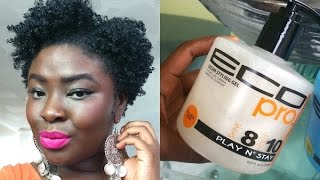 Testing Out New Eco Styler Gels On Type 4 Natural Hair Edges