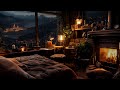 Fireplace and Rain Sounds | 99% Fall Asleep Instantly with Rain Sounds and Cozy Fireplace Ambience