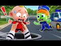 Zombie Police Chase Thief 👮🚨🧟‍♂️ | Rescue Little Baby 👶🏻 | NEW ✨ Nursery Rhymes For Kids