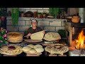 Baking Four Types of Traditional Village Breads in a Rustic Oven