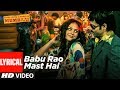 Lyrical: Babu Rao Mast Hai | Once Upon A Time In Mumbai | Pritam | Emraan Hashmi, Amy Kingston
