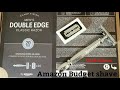 Amazon Budget Shave !! SHARP FINISH MENS DOUBLE EDGE CLASSIC RAZOR