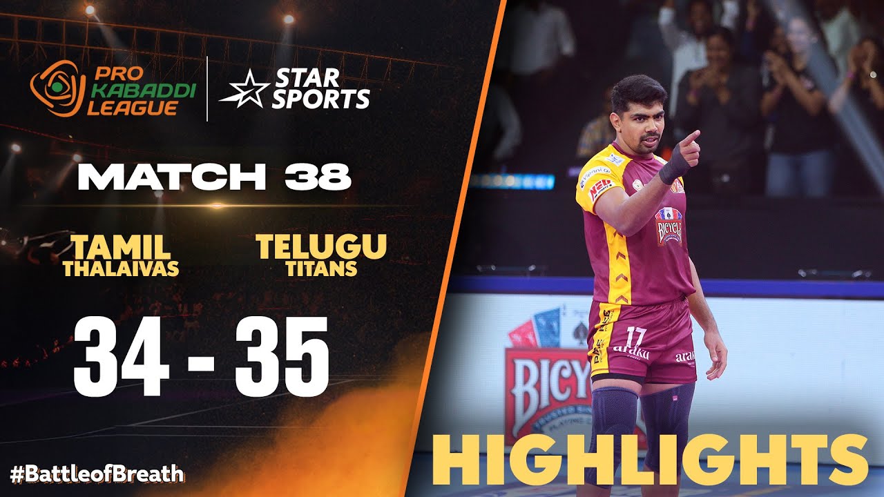 Telugu Titans overpowers #TamilThalaivas | #ProKabaddiOnStar