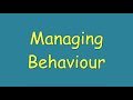 CYP Autism Service: Managing Behaviour