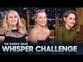 Whisper Challenge with Margot Robbie, Kristen Stewart and Rebel Wilson | The Tonight Show