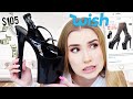 Trying CRAZY High Heels From WISH !! pray for my ankles & my moms :O