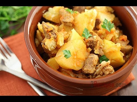 Для мультиварки картофель тушеный с мясом Для мультиварки картофель тушеный с мясом