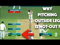 WHY PITCHING OUTSIDE LEG IS NOT OUT #euphoriacricket
