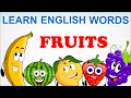 Fruits | Pre School | Learn English Words (Spelling) Video For Kids and Toddlers