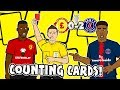 🔴POGBA RED CARD - Counting Cards!🔴 Man Utd vs PSG 0-2 Parody Song Goals Highlights