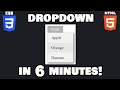 Learn CSS dropdown menus in 6 minutes! 🔻