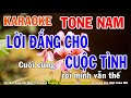 Lời Đắng Cho Cuộc Tình Karaoke Tone Nam Nhạc Sống - Phối Mới Dễ Hát - Nhật Nguyễn