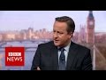 Cameron warns leaving EU is a 'step into the dark' - BBC News