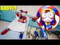I CAUGHT POMNI GIVING BIRTH IN REAL LIFE! (DIGITAL CIRCUS BABY VERSION)