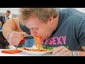 Fastest Time To Eat A Bowl Of Pasta (Guinness World Records) | Furious Pete