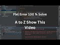 Fixt Problem Solve An issue was found when checking AAR metadata | Android Studio .