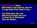 Kabhi Jo Badal Barse - Arijit Singh Hindi Full Karaoke with Lyrics
