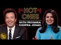 Priyanka Chopra Jonas & Jimmy Can't Sit Still While Eating Spicy Wings w/ Sean Evans (Hot Ones)