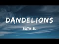 Ruth B. - Dandelions (Lyrics) - Jung Kook Featuring Latto, Ice Spice, Grupo Frontera, Kaliii, Kaliii