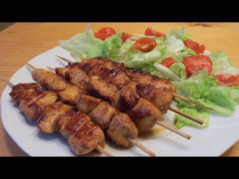 Как сделать куриные шашлыки Как сделать куриные шашлыки