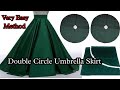 Umbrella skirt cutting and Stitching | Double circle skirt | Full Flare Umbrella Gown