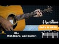 Woh Lamhe - Guitar Lesson | Jal | Atif Aslam | Vishal Mishra | Jubin Nautiyal | Noor Chahal