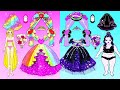 DIY Ideas for Dolls - Vestidos de noiva finos Rapunzel VS gordos Raquelle - LOL Surprise DIYs