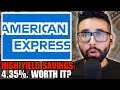 American Express High Yield Savings Review: Pros Cons 😨 Best High Yield Savings Accounts 2024 | AMEX