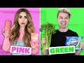 Eating Only ONE Color of Food for 24 Hours!!! Rainbow Food Challenge
