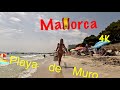 🏖️Beach Walk Playa de Muro Mallorca 🇪🇸2023, July 📷4K60