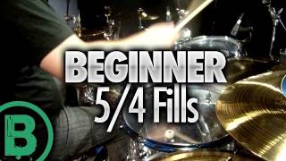 5/4 Drum Fills - Beginner Drum Lessons